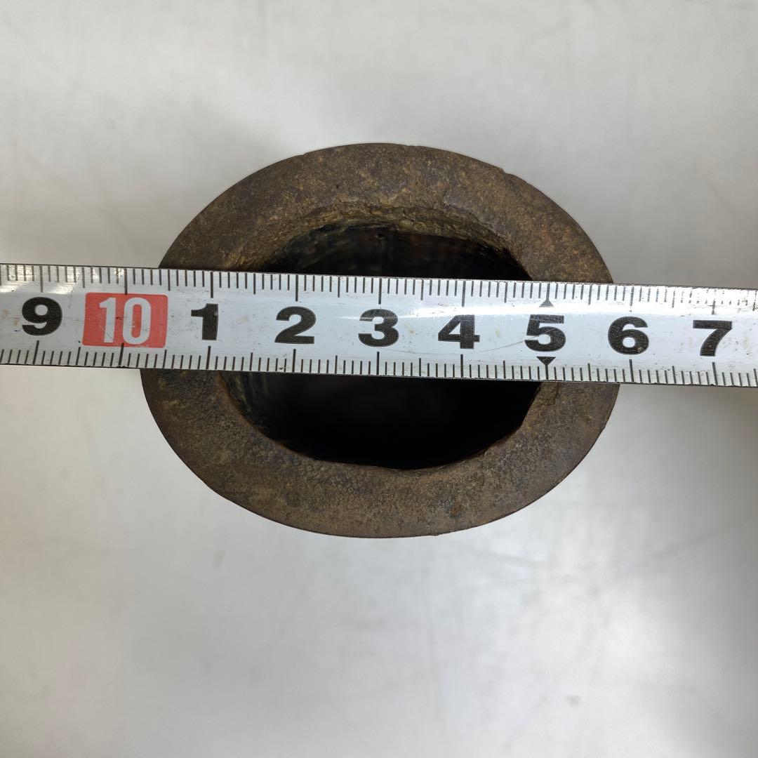 中国古玩　古竹　筆筒　タニオ　高さ11.5㎝　東S8-0402☆2F