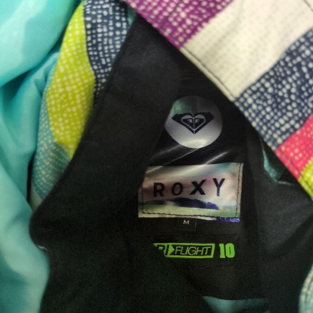 ROXY　スノボウェア　上下セット　Ｍ　ボーダー　カラフル　パープル