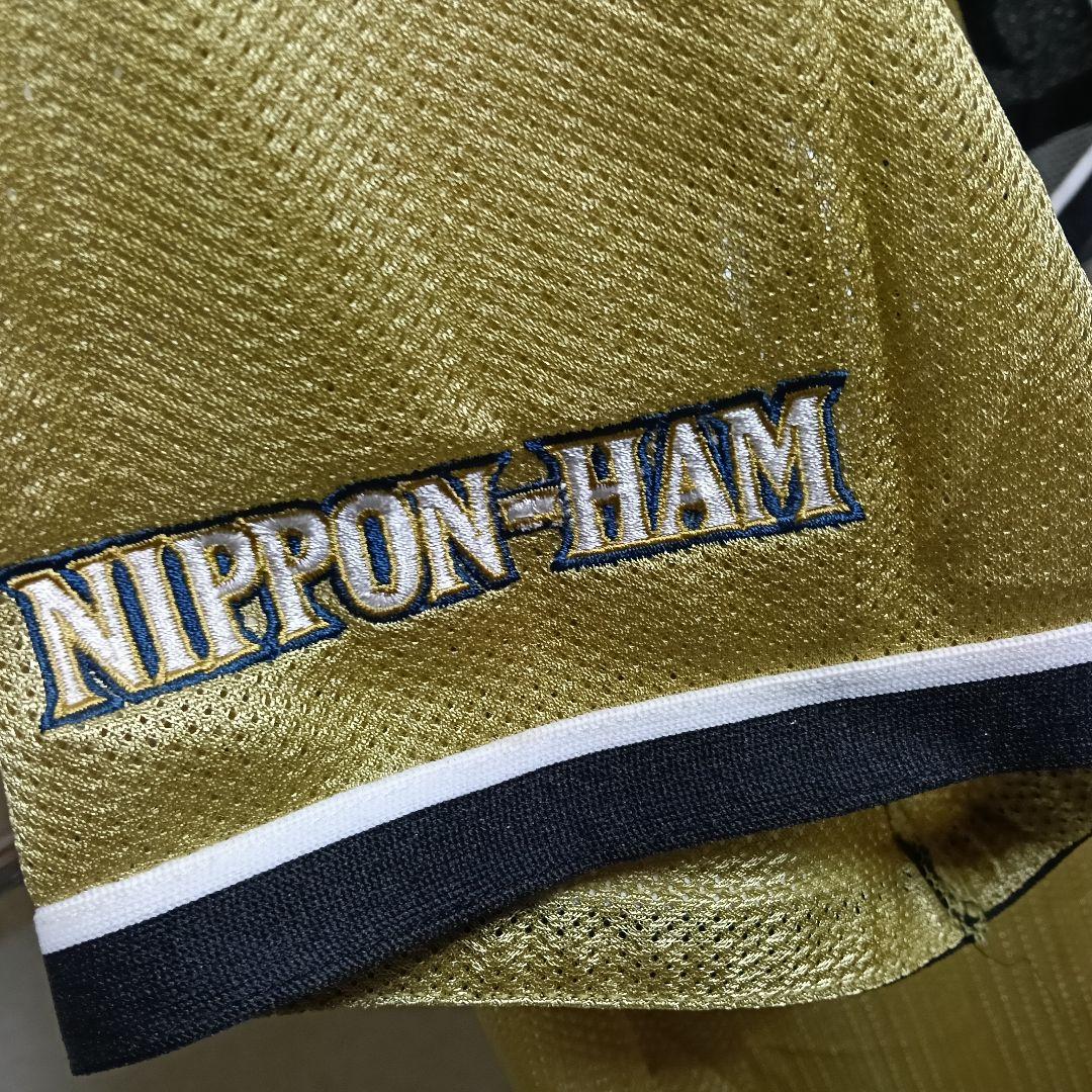 【新品タグ付き！】 日本ハム WLH2010ゴールド刺繍ユニフォーム ／M
