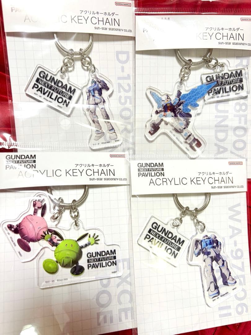 レア新品✨ガンダム パビリオン✨アクリル キーホルダー 計４点set❣️販売終了品