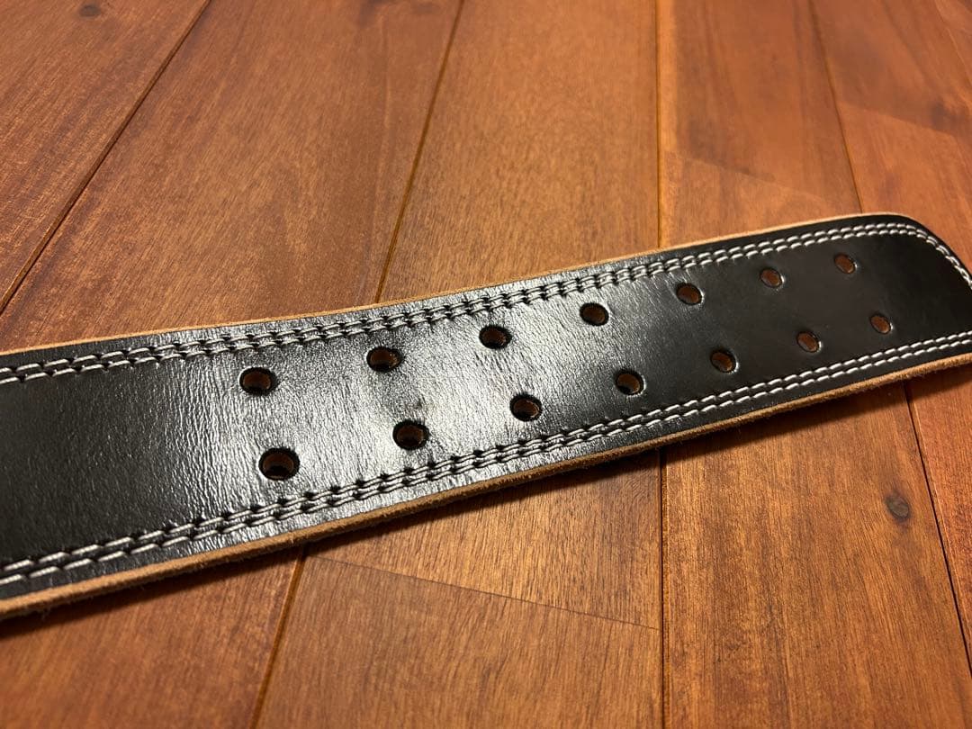 【美品】ゴールドジム　EXレザーベルト　Mサイズ 黒