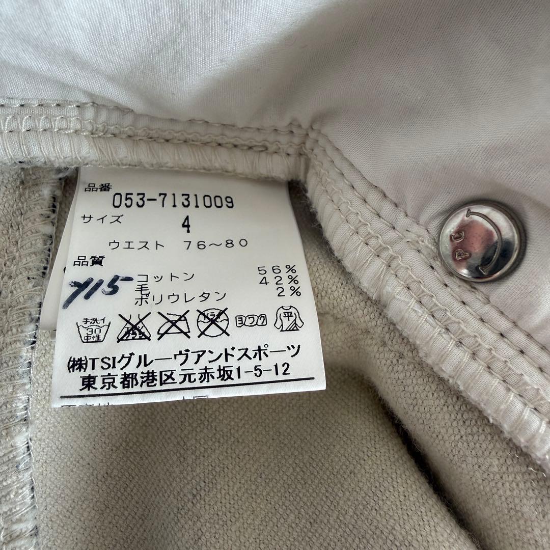 未使用級　秋冬　パーリーゲイツ　ジョガーパンツ　4 M〜L相当　白　黒　ツイード