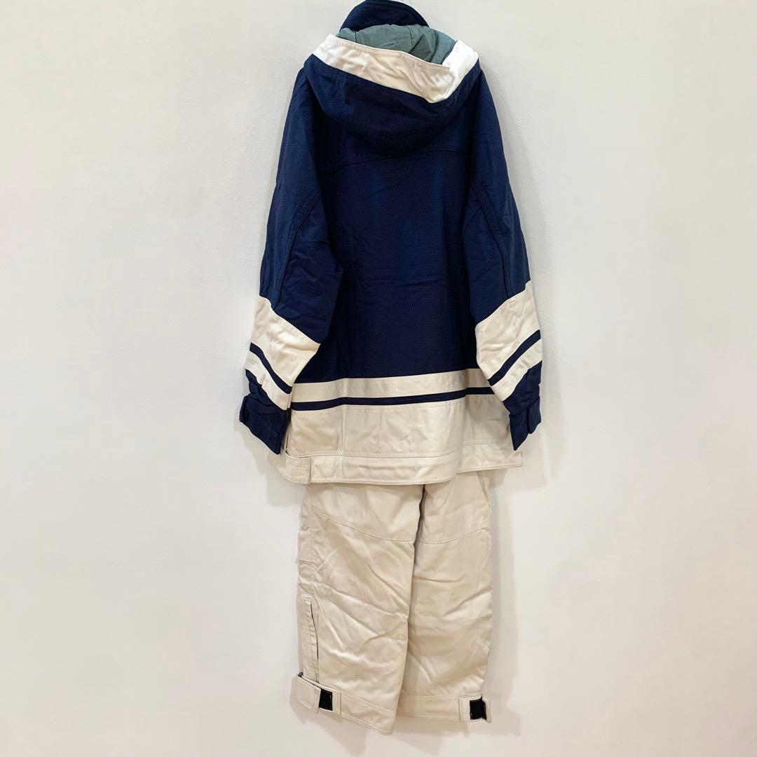 【ellesse】スキーウェア上下セット ネイビー×ホワイト 160cm