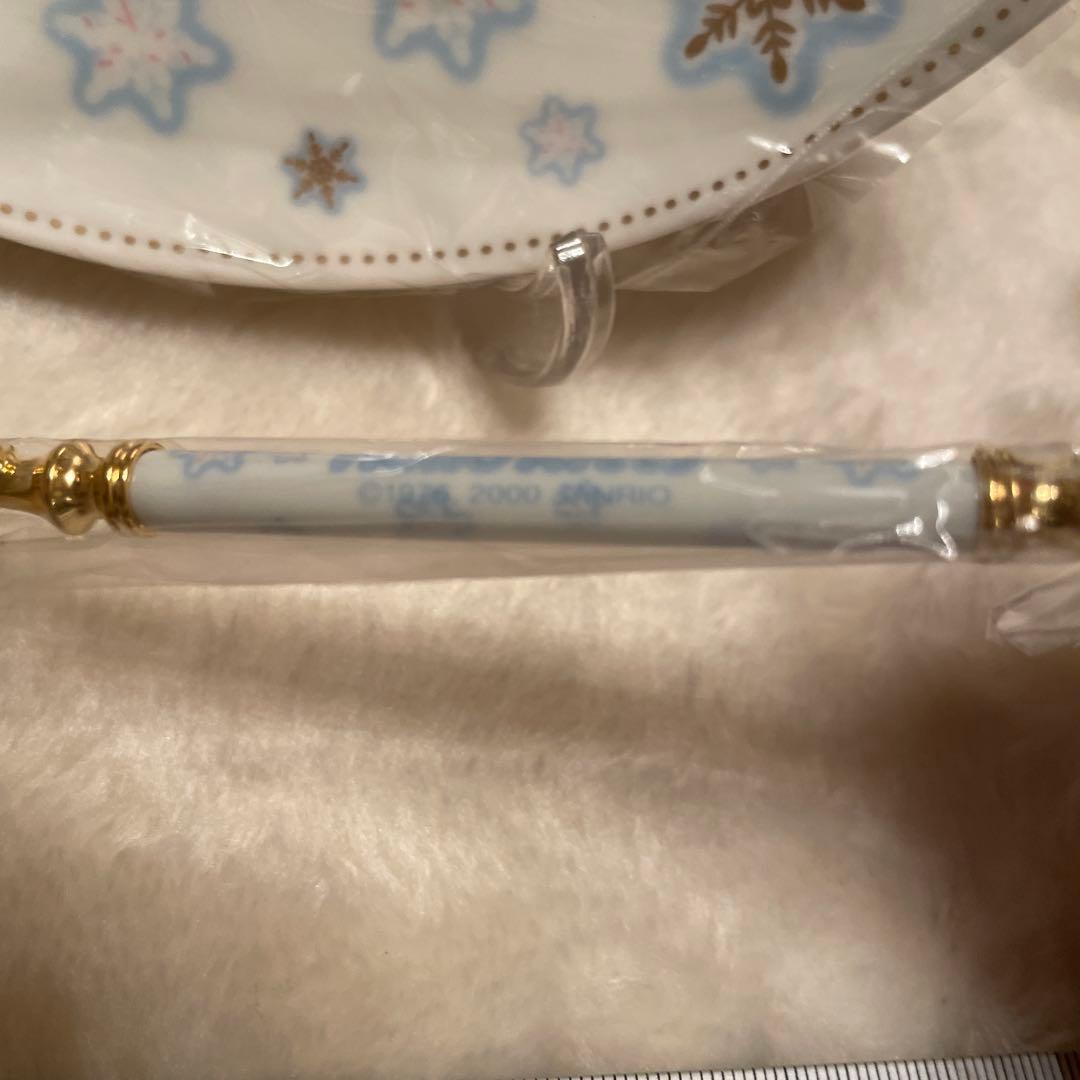 Hello Kitty 2000年製限定25周年記念ケーキ皿フォークセット