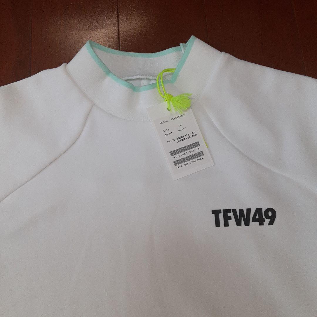 新品　TFW49　レディース 　モックネックシャツ 　ホワイトM