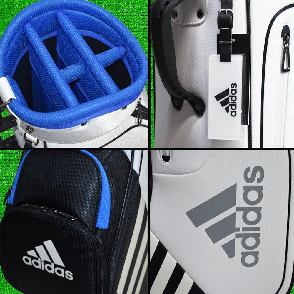 adidas/アディダス ゴルフ キャディーバック９型【ホワイト】美品！