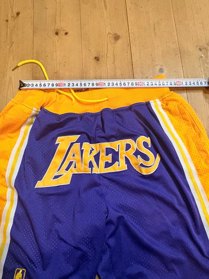 Lakers バスケットパンツ 紫/黄色
