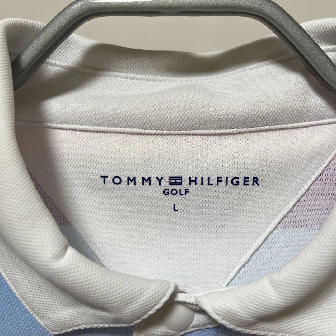 新品未使用 トミーヒルフィガーGOLF L ボーダーポロシャツ