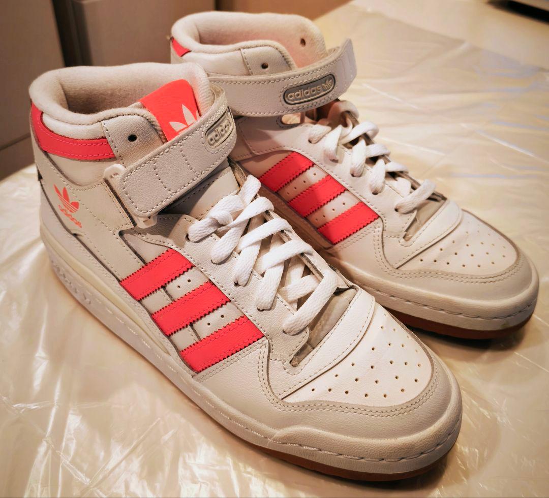 Adidas フォーラム ミッド ホワイト (25cm / US8.5)