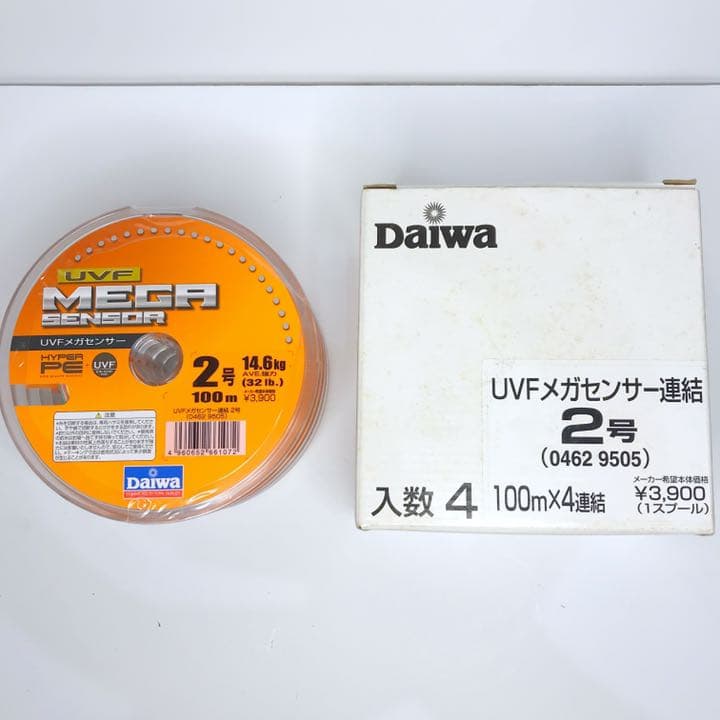 ダイワ Daiwa UVFメガセンサー PE 2号 100m×4連結