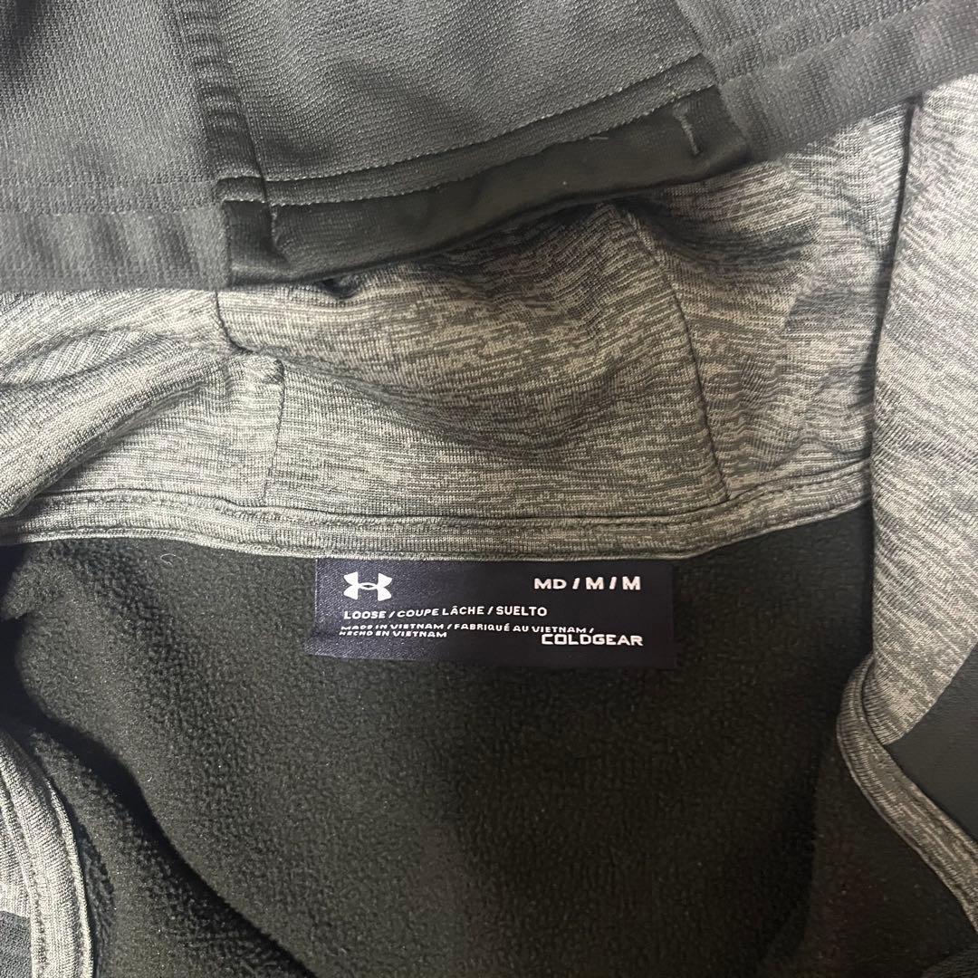 UNDER ARMOUR UAセットアップ パーカー ジョガーパンツ 緑上M下S