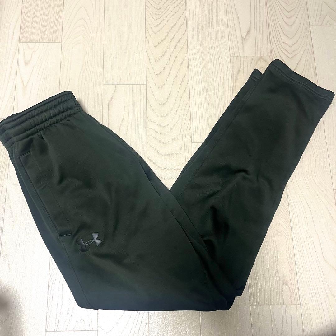 UNDER ARMOUR UAセットアップ パーカー ジョガーパンツ 緑上M下S