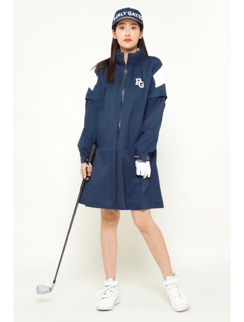 【美品】定価4.4万 PEARLY GATES レインウェア ネイビー