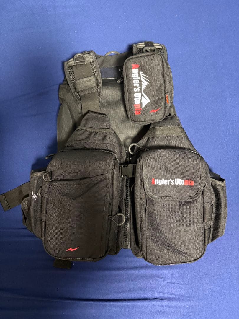 美品【APIA】アピア　アングラーズサポートベストVer4