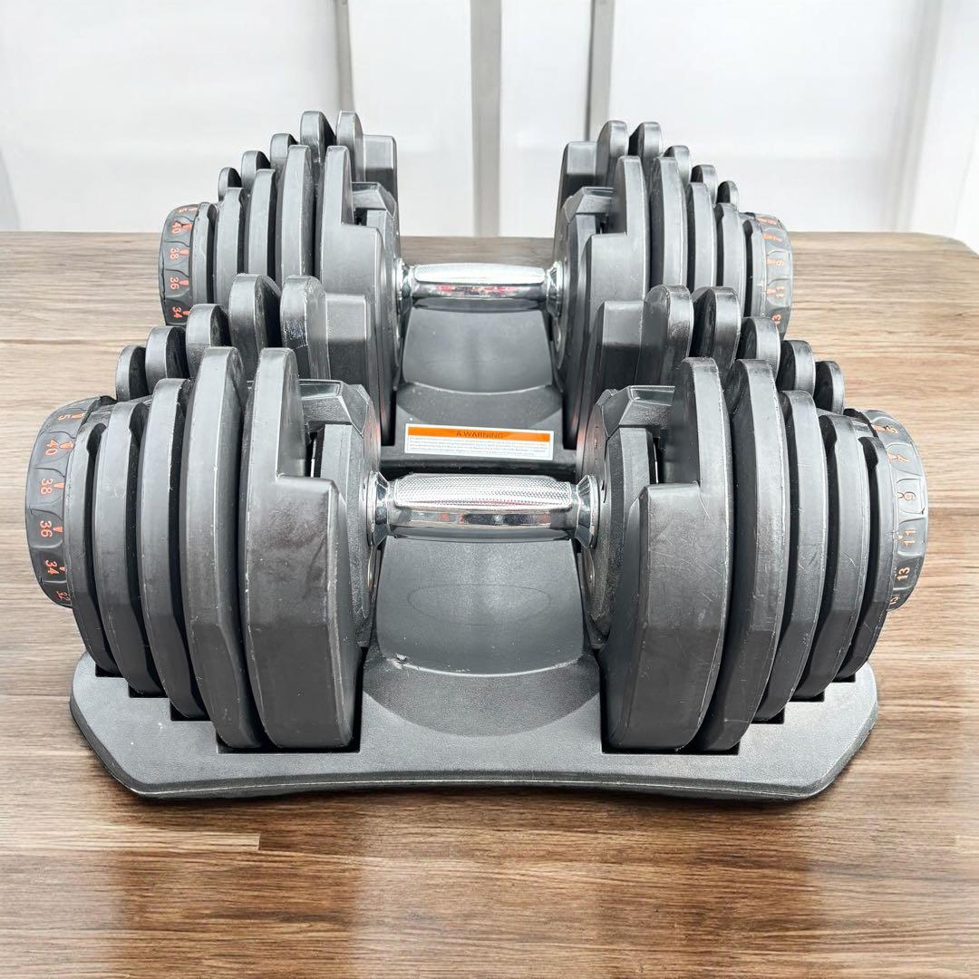 ① 【高重量40kg】可変式 ダンベル 筋トレ ジム 送料無料 セット購入 筋肉