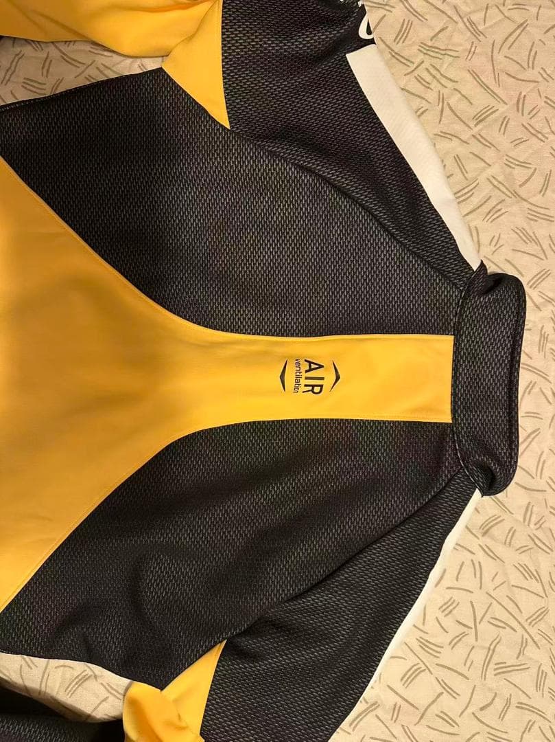 PEARL IZUMI サイクルジャージ 黒/黄色 冬期用