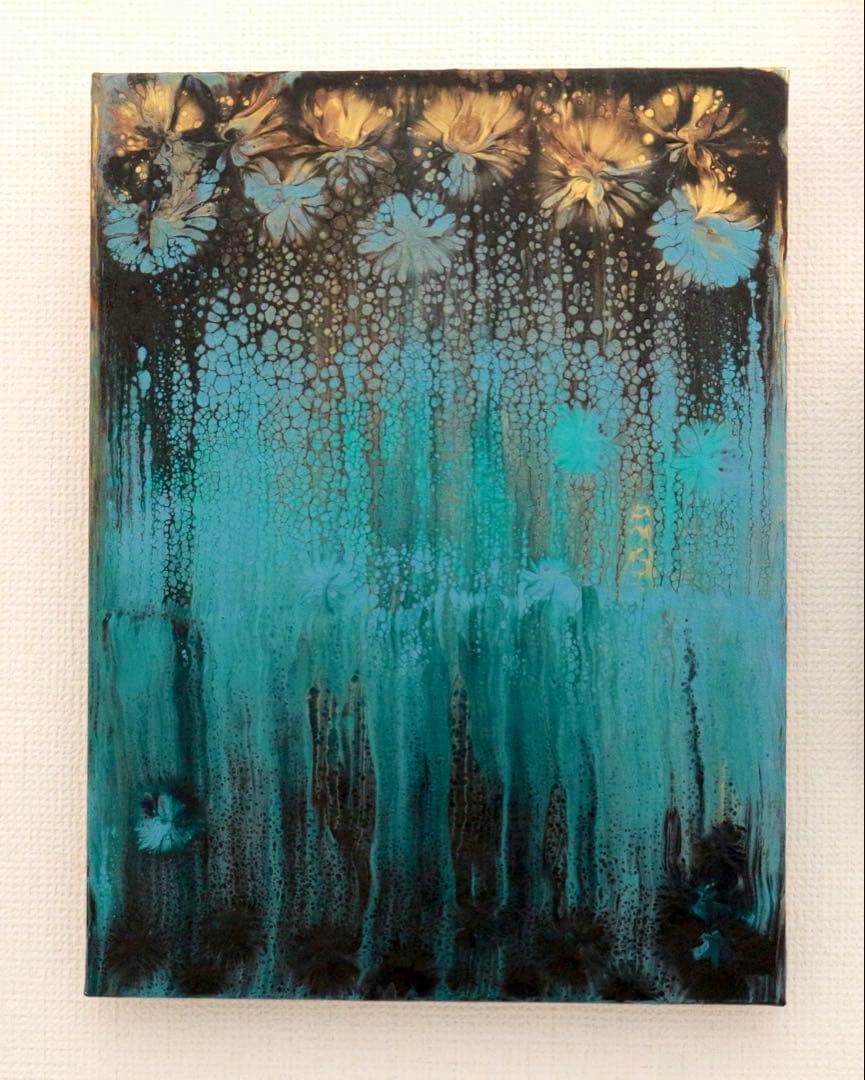 アート原画 『reexamine』30×40 現代アートk.m
