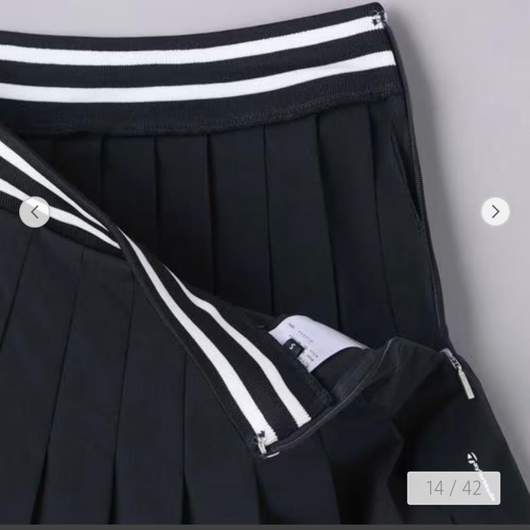 TaylorMade × UNITED ARROWS プリーツスカート ネイビー