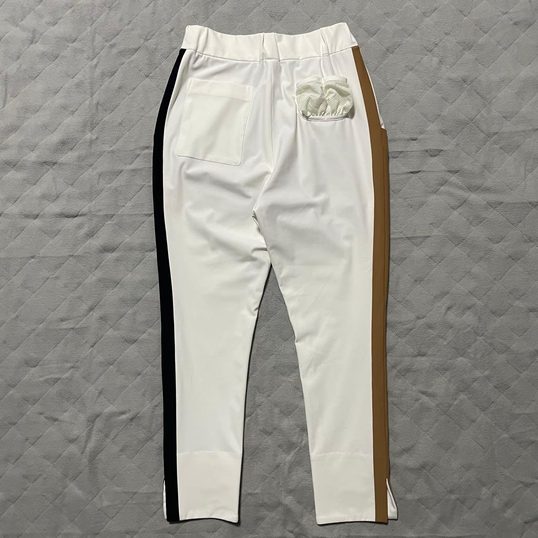 ●TMGゴルフ●ストレッチパンツ ホワイト ブラック 0 スラックス ベージュ系
