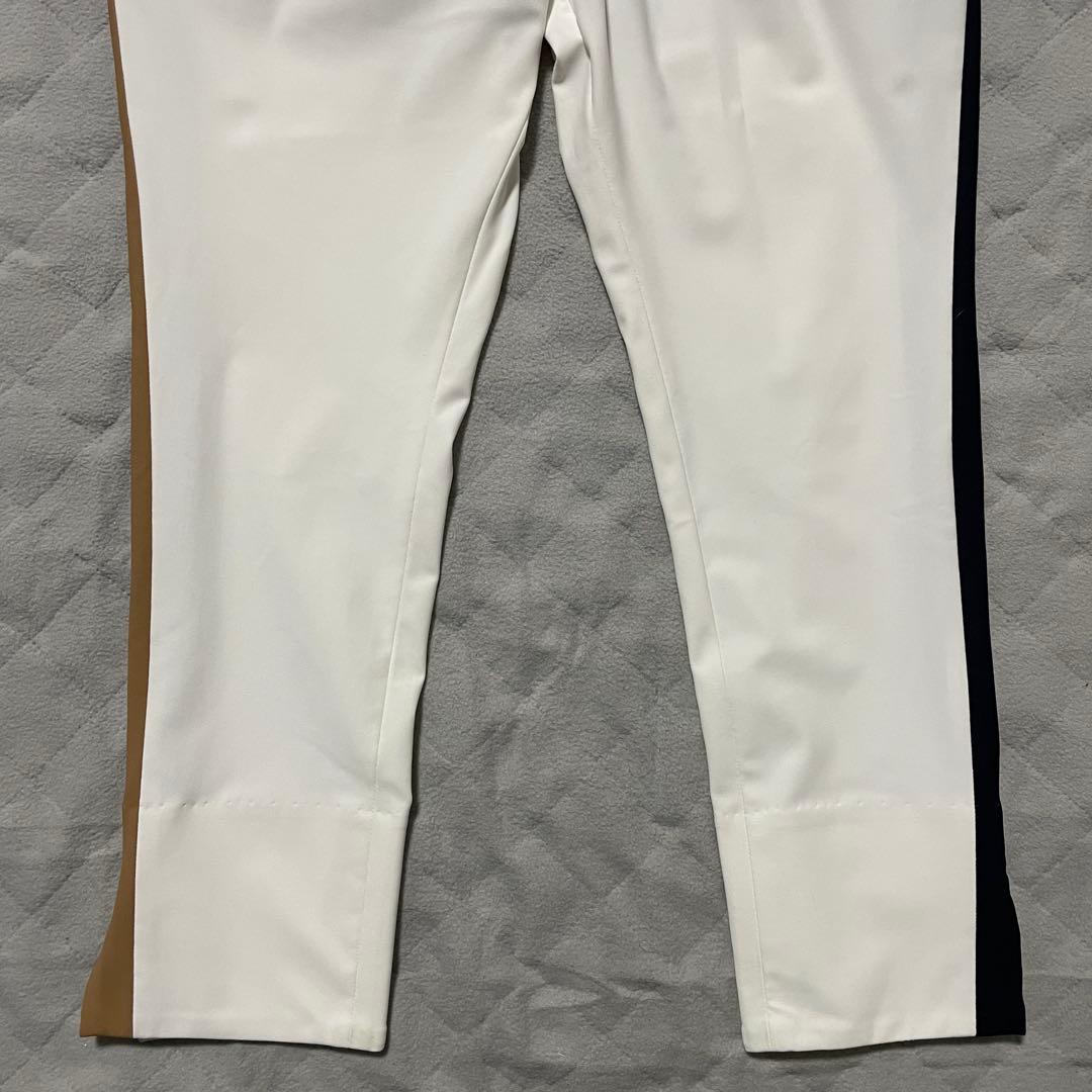 ●TMGゴルフ●ストレッチパンツ ホワイト ブラック 0 スラックス ベージュ系
