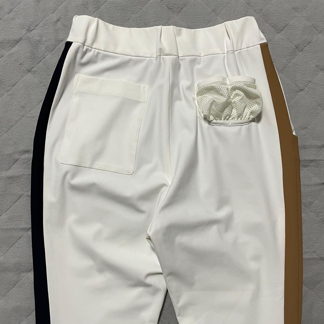 ●TMGゴルフ●ストレッチパンツ ホワイト ブラック 0 スラックス ベージュ系