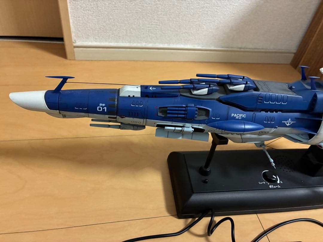 【現状品】宇宙戦艦ヤマト系モデル電動台座付　動作未確認　パーツ外れあり