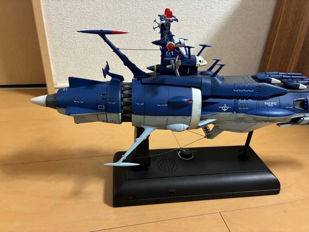 【現状品】宇宙戦艦ヤマト系モデル電動台座付　動作未確認　パーツ外れあり