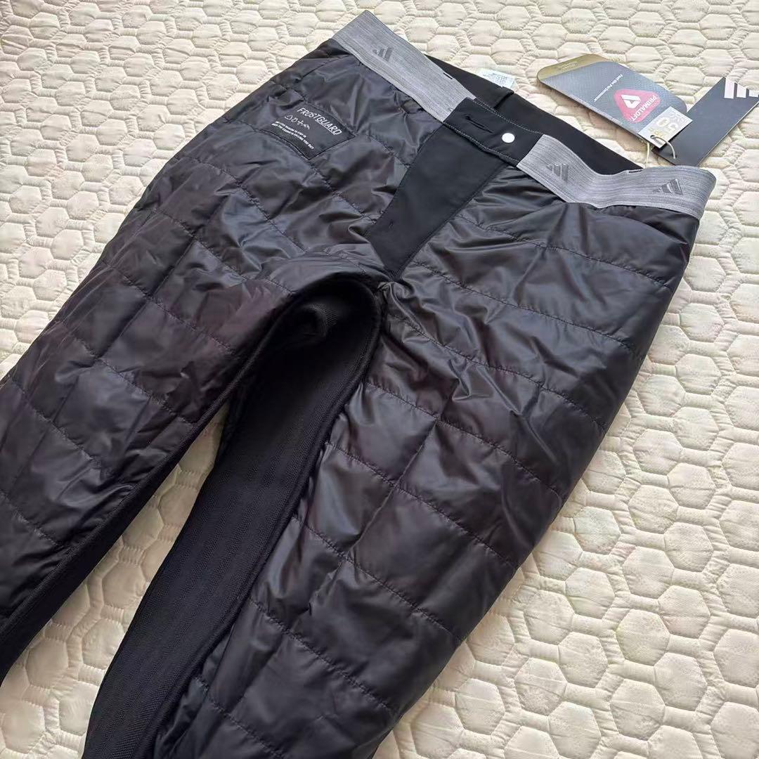 88cm新品27500円アディダスゴルフ/メンズ/秋冬/中綿ストレッチパンツ/黒