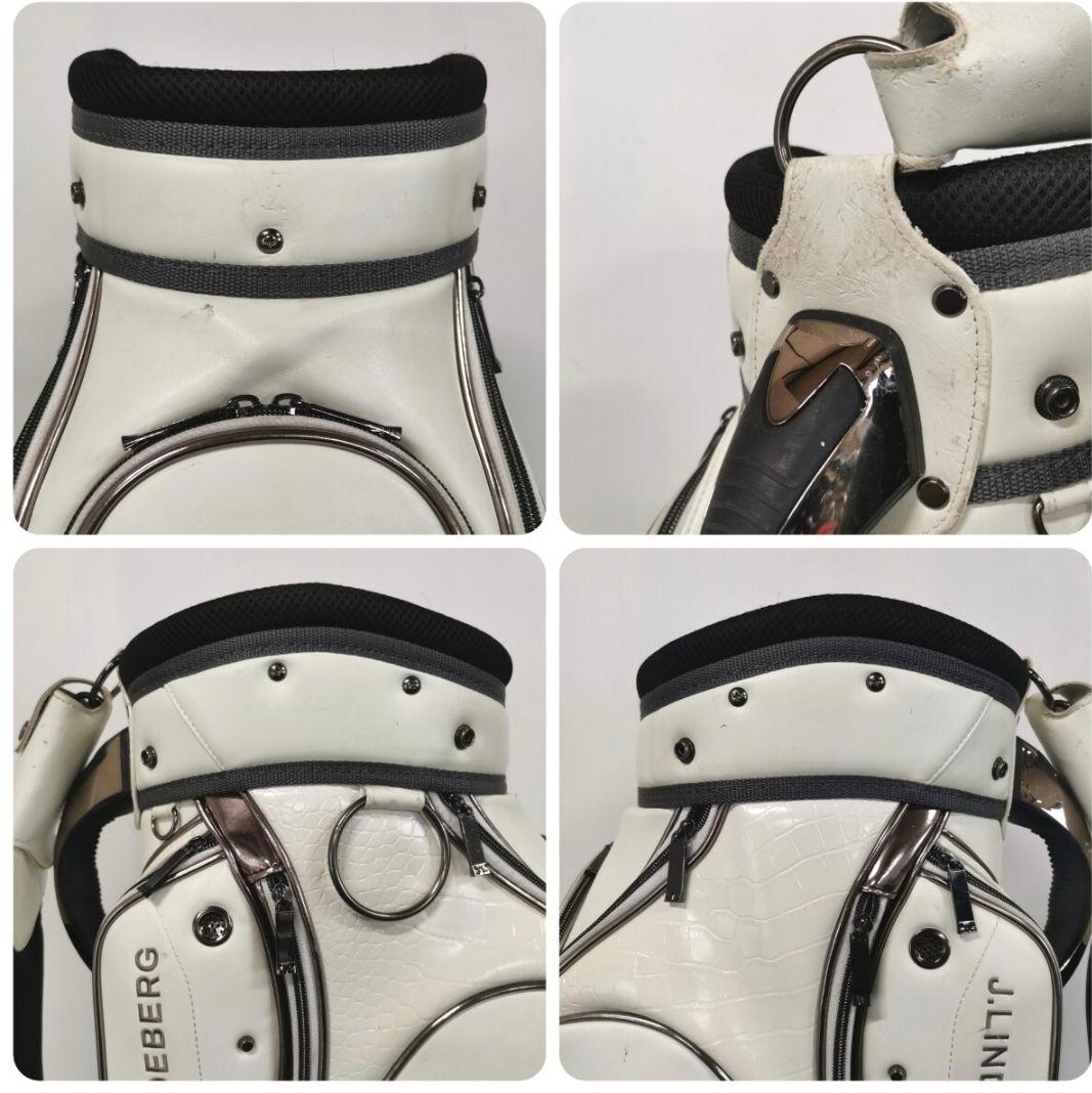 J.LINDEBERG 9.0型 ゴルフバッグ ホワイト×ローズゴールド