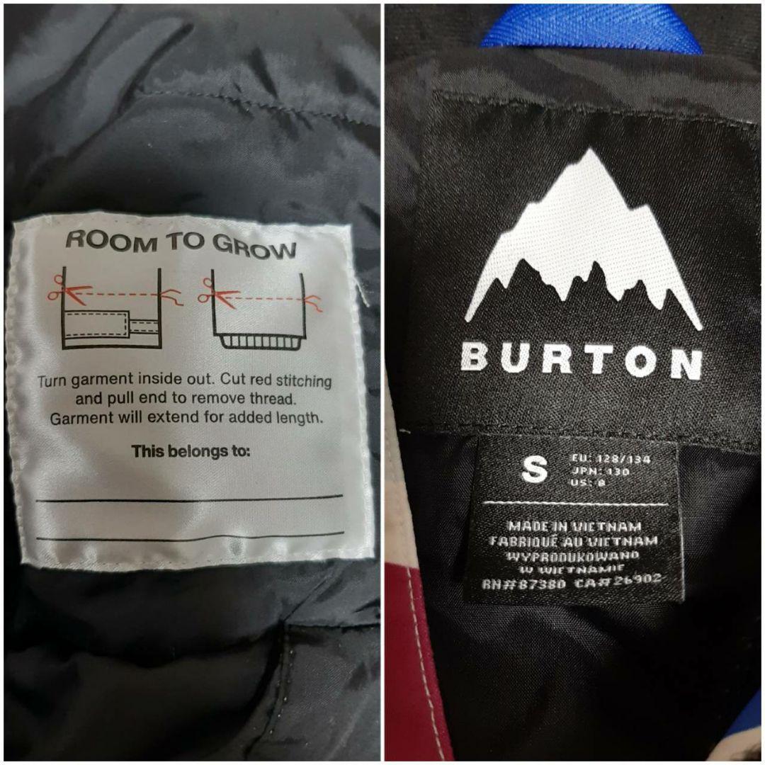 美品 キッズ BURTON スノーウェア S 花柄 撥水 防寒