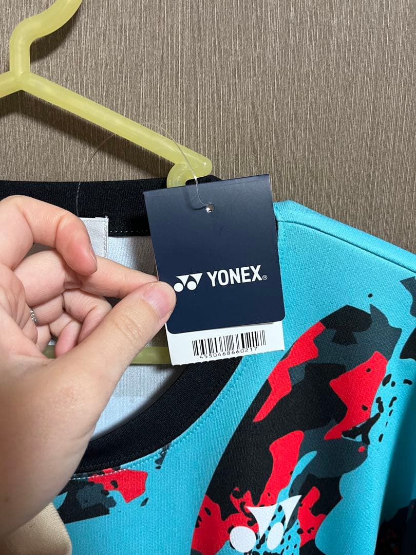 新品　YONEX ジオブレイク　ソフトテニス　バトミントンシャツ　ライトブルー
