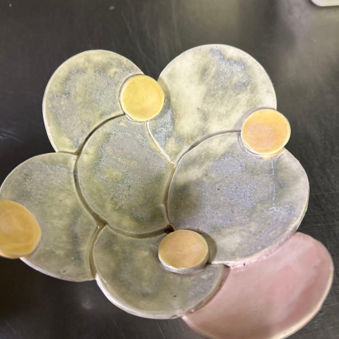 作家物陶器 小皿4枚セット カラフル