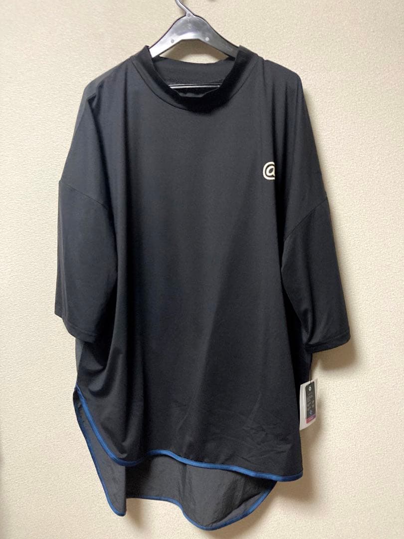 新品タグ付＊ANTIQUA GOLF×STCH＊モックネックトップス LXL 黒