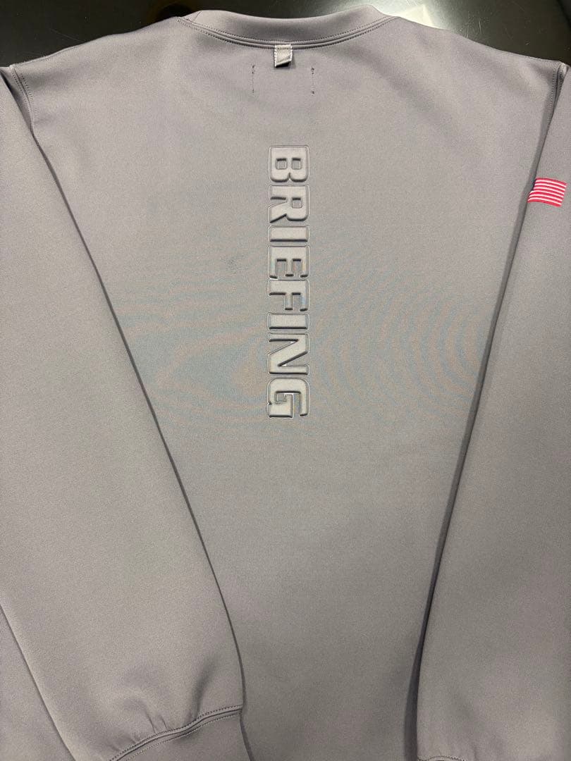 ブリーフィング 3DロゴBRIEFING 3D LOGO CREW NECK L