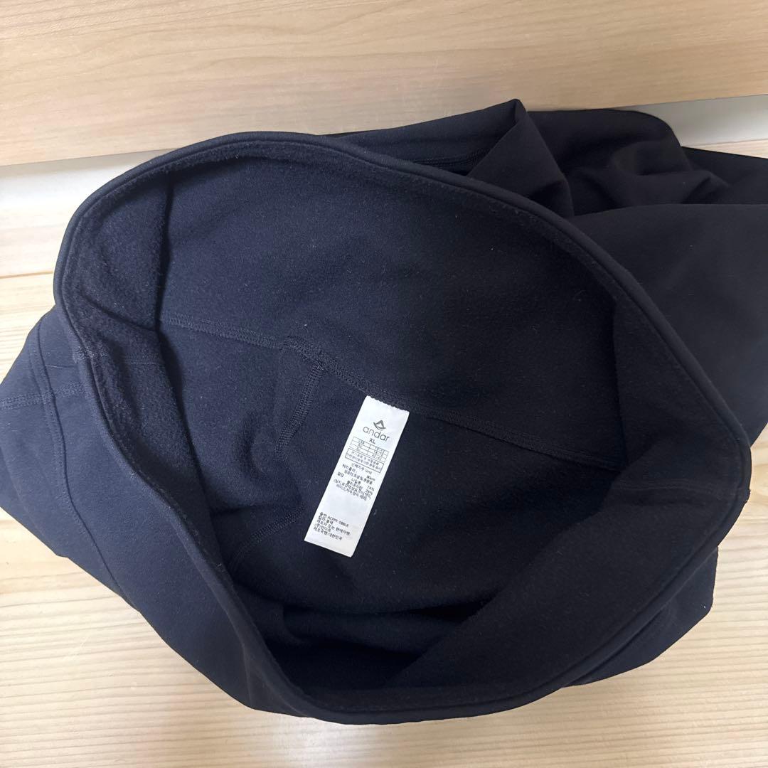 美品　アンダール裏起毛シャロンフレアレギンス ロング　XL