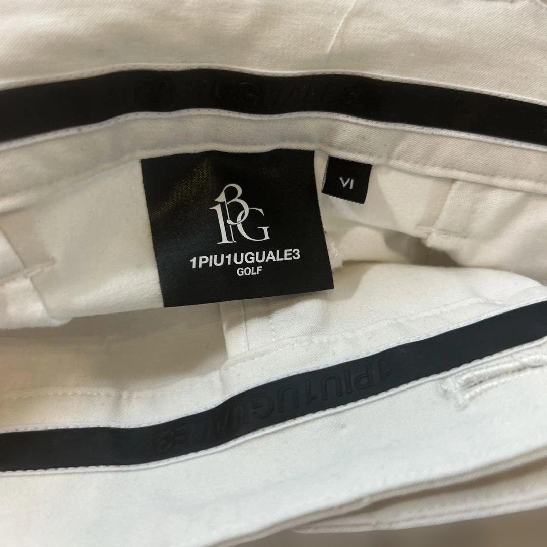 1PIU1UGUALE3 GOLF ロングパンツ　ホワイト XL