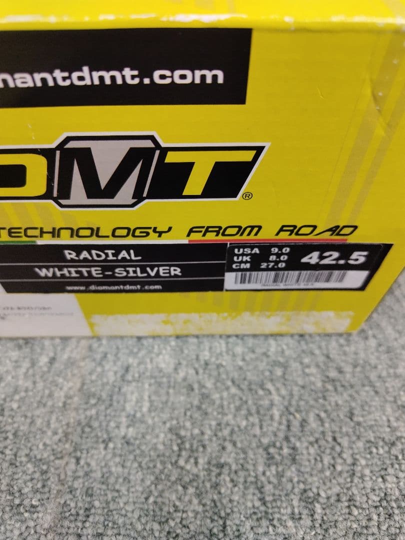 DMT RADIAL シューズ ホワイト-シルバー 42.5