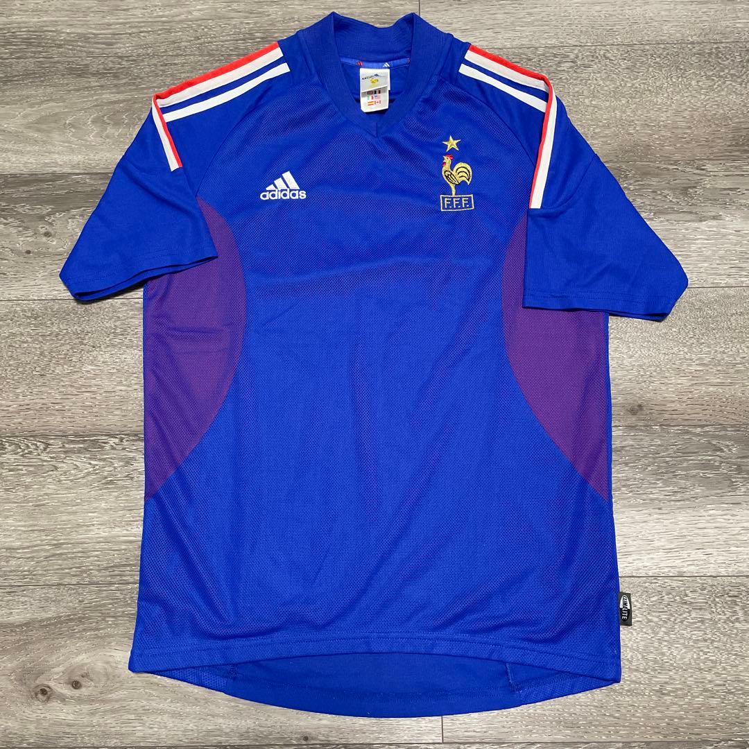 希少品 美品 Adidas サッカーフランス代表 ユニフォーム2002モデル M