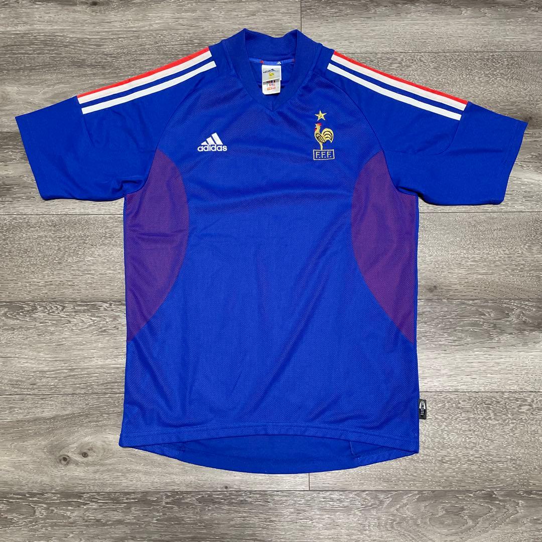 希少品 美品 Adidas サッカーフランス代表 ユニフォーム2002モデル M