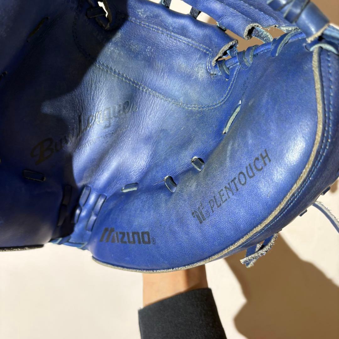 MIZUNO キャッチャーミット　左投　ブルー　軟式　ビューリーグ 一般