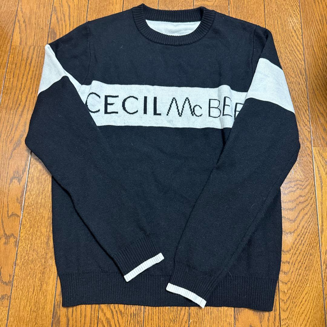 CECIL McBEE セーター・スカートセット 黒/白