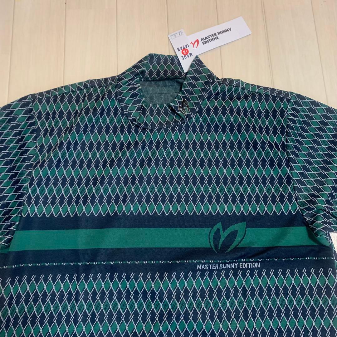新品【マスターバニー】5/L メンズ　半袖モックネック　ゴルフシャツ 日本製