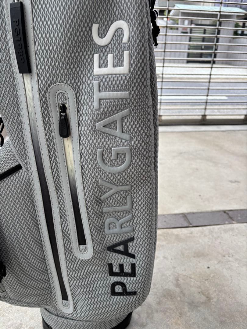 PEARLY GATES メッシュキャディバッグ グレー