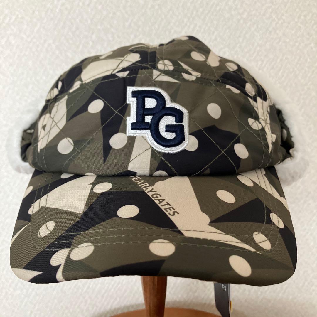【未着用】 PEARLY GATES イヤーマフ付 防寒キャップ タグ付き