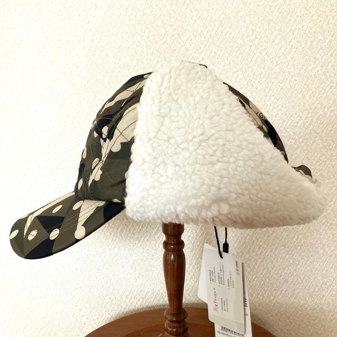【未着用】 PEARLY GATES イヤーマフ付 防寒キャップ タグ付き