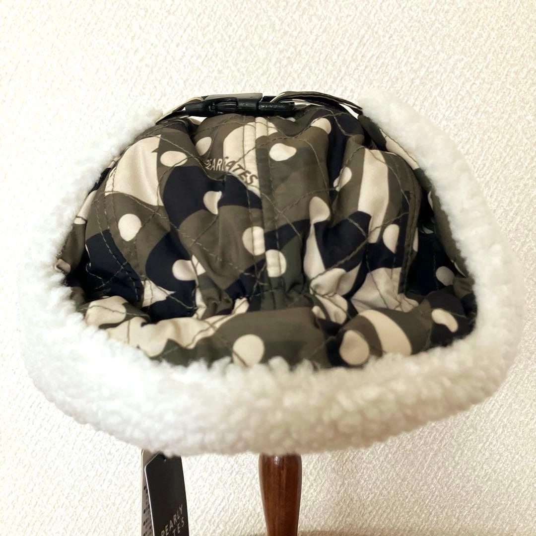 【未着用】 PEARLY GATES イヤーマフ付 防寒キャップ タグ付き