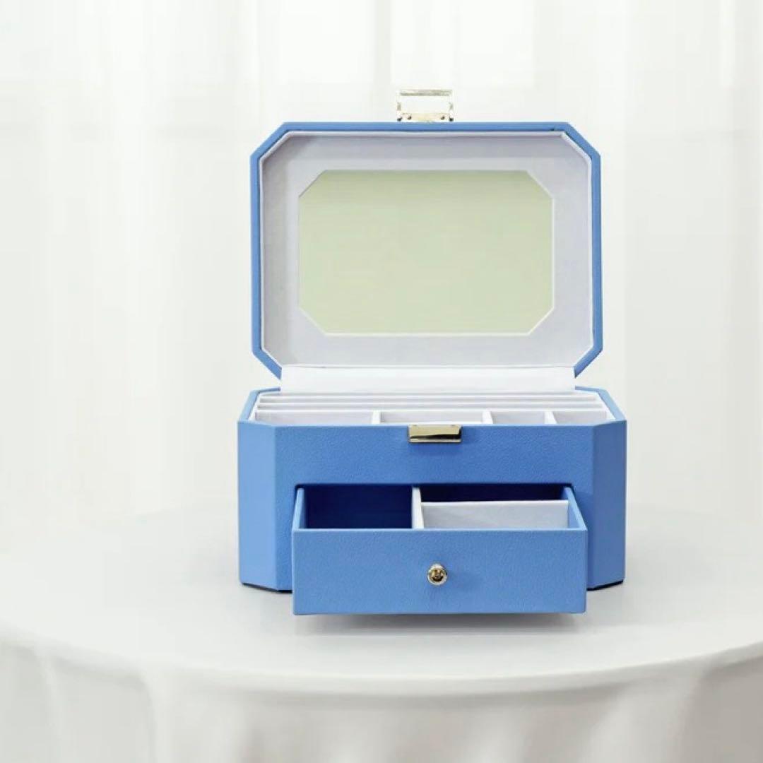 【新品未使用】A'pearl エパールジュエリーボックス　コバルトブルー