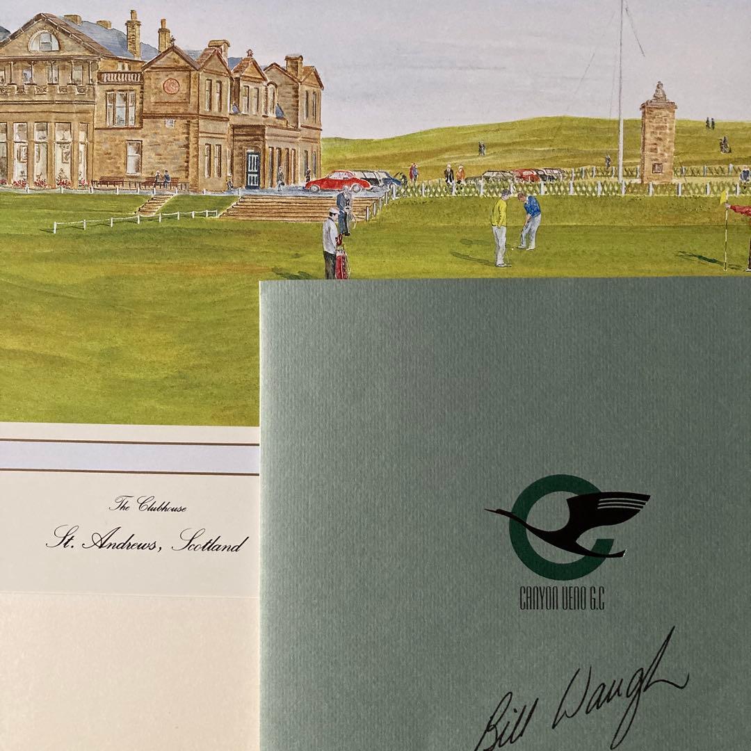 全英オープン他有名ゴルフコース全7枚セット240/700 Bill Ｗaugh作