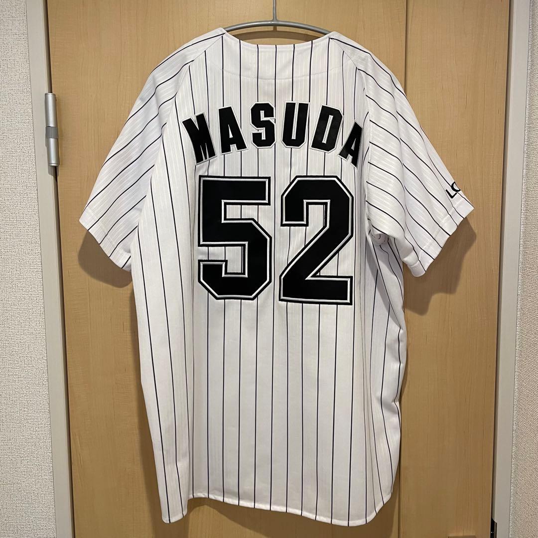 千葉ロッテマリーンズ レプリカユニホーム ホーム #52 益田直也 サイズM