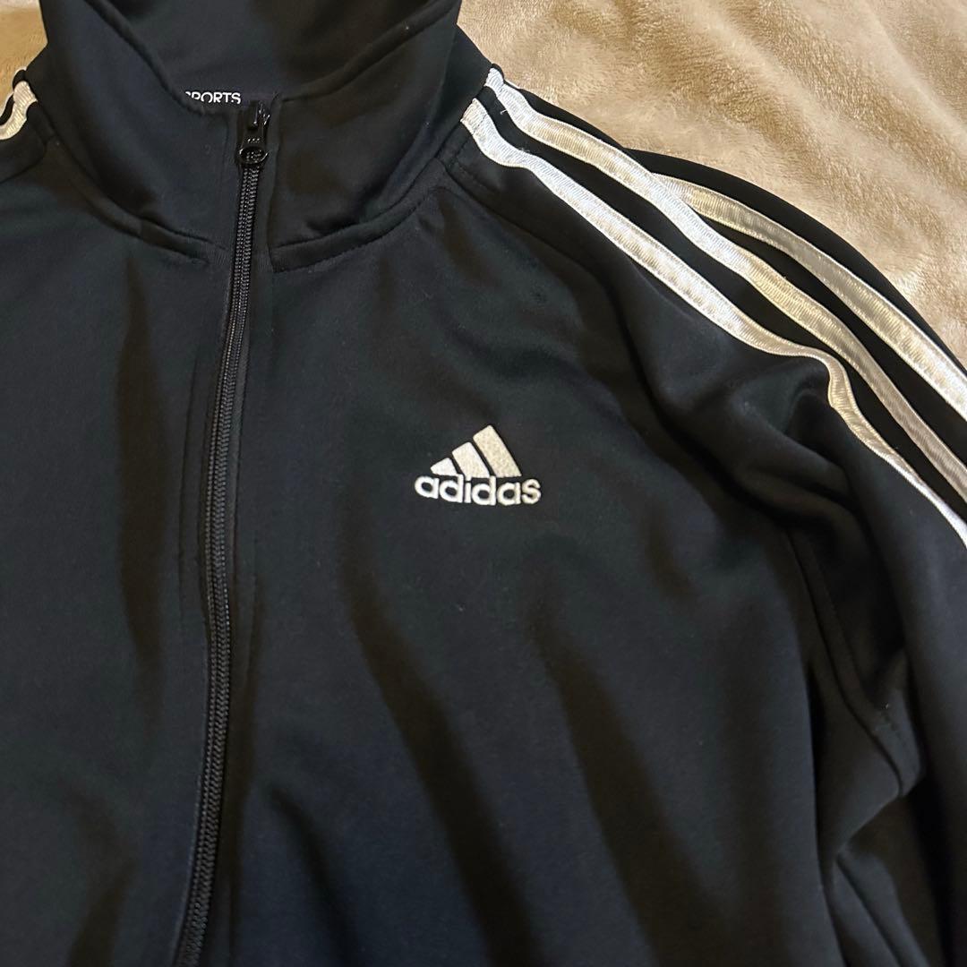 『adidas 』ストライプ ジャージ　トラックジャケット　コンバットスポーツ